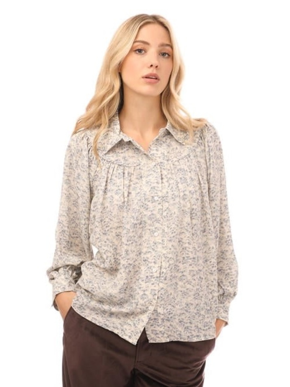 Levi’s Nisa Yoke Long Sleeve Blouse
